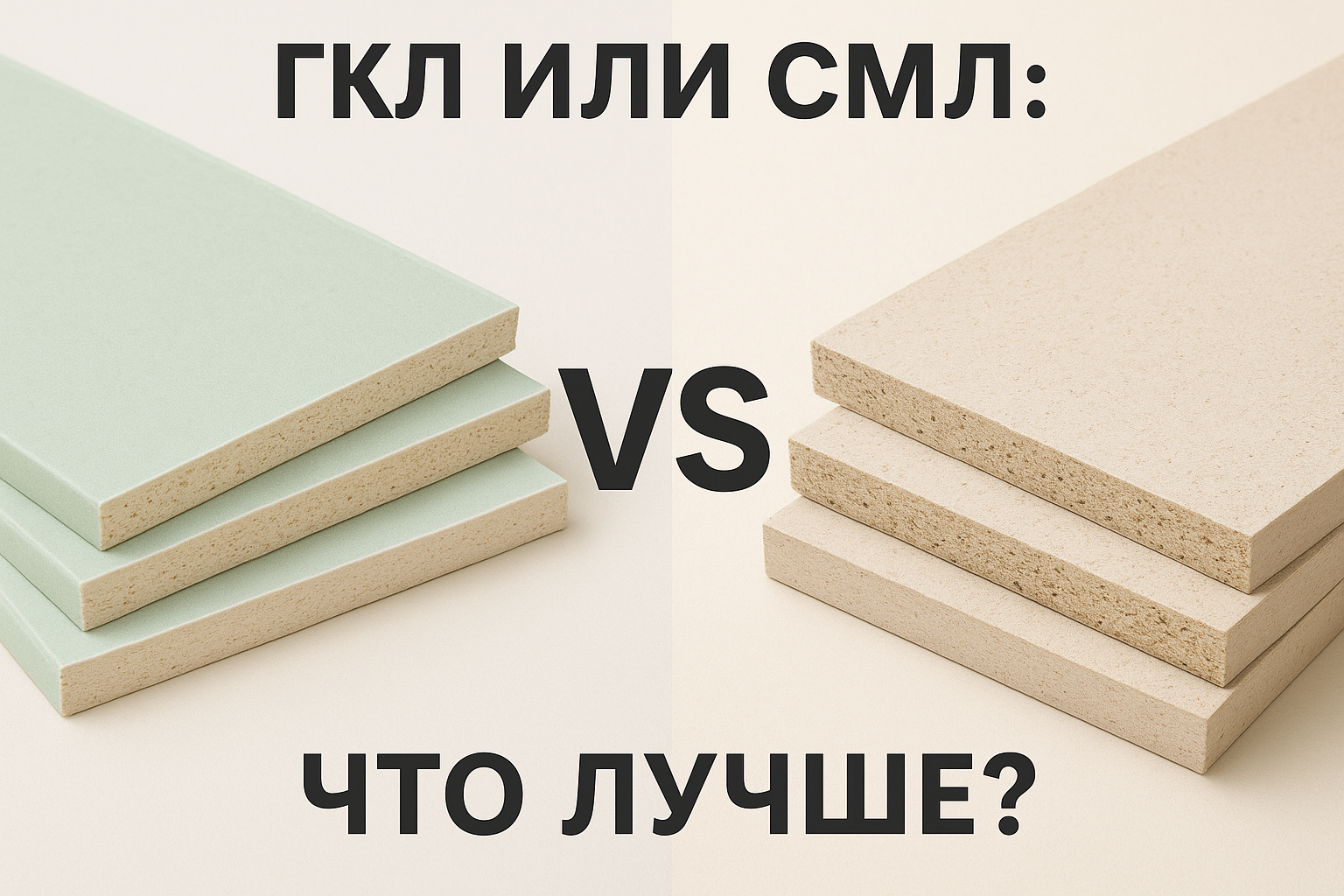 ГКЛ или СМЛ: что лучше?